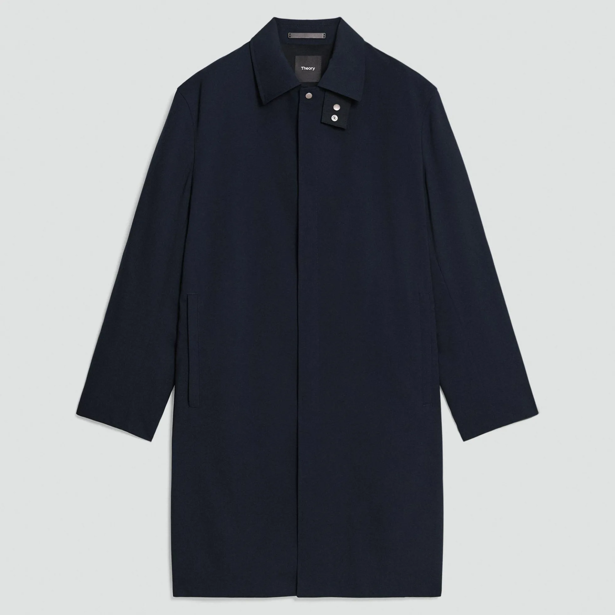 Balmacaan Coat in Motion Wool