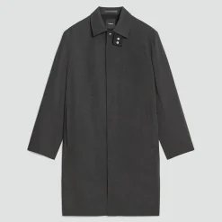 Balmacaan Coat in Motion Wool