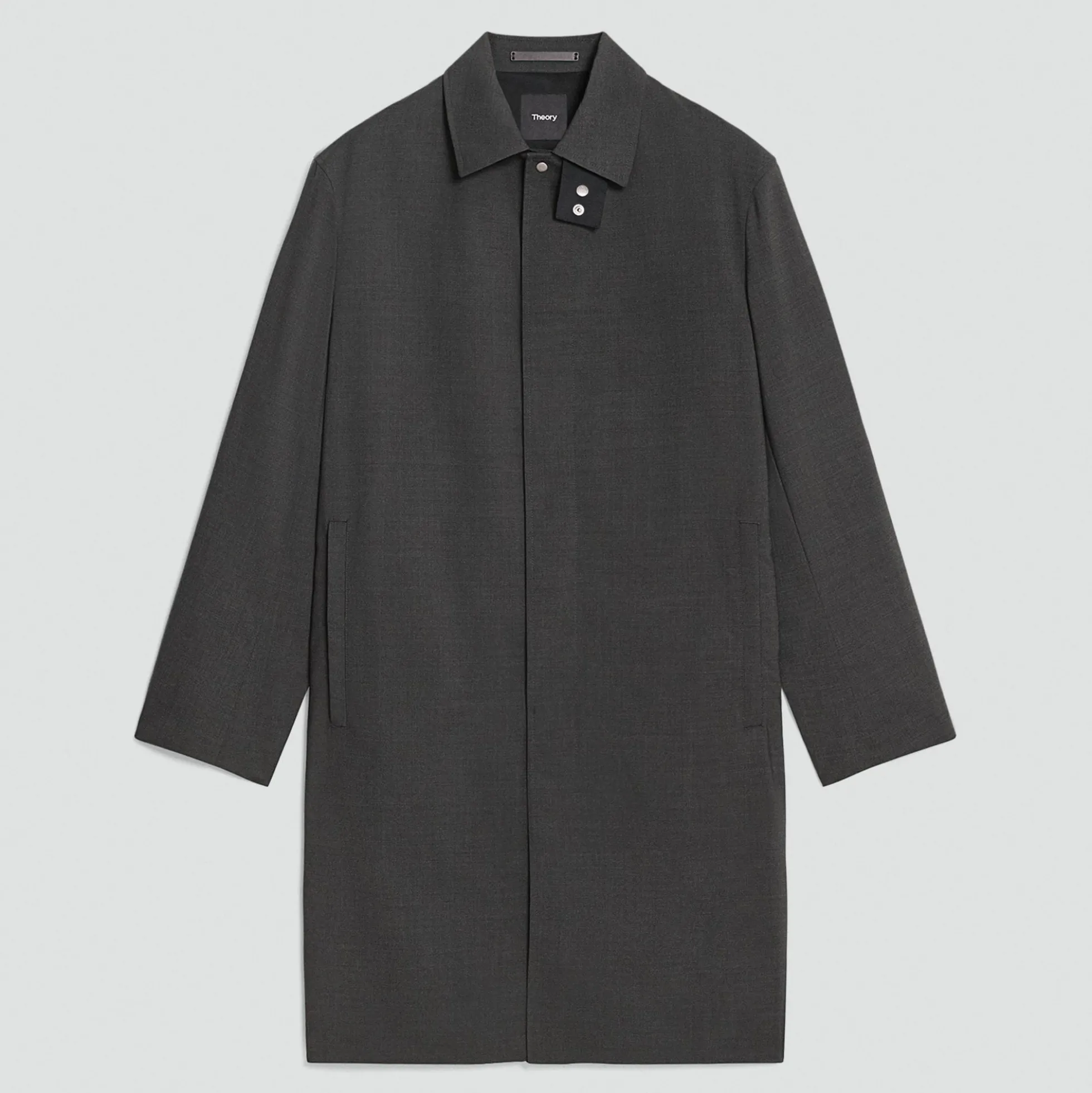 Balmacaan Coat in Motion Wool