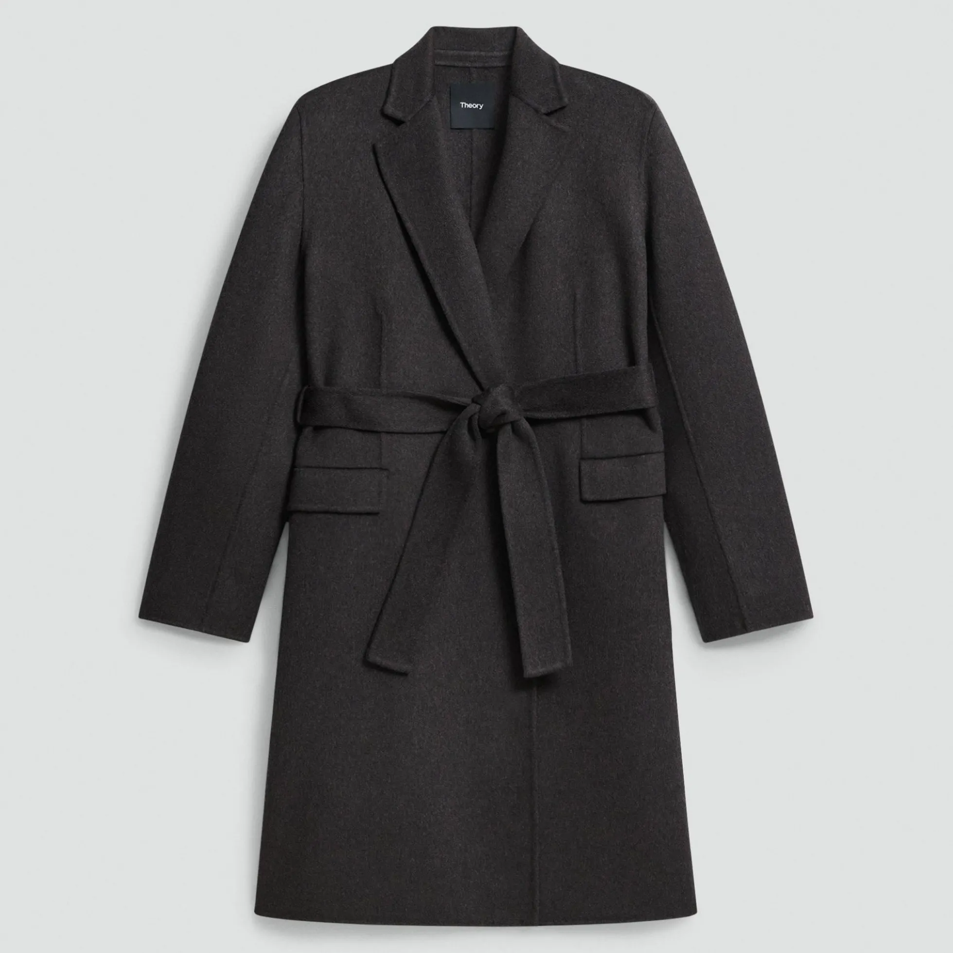 Belted Coat in Double-Face Wool-Cashmere