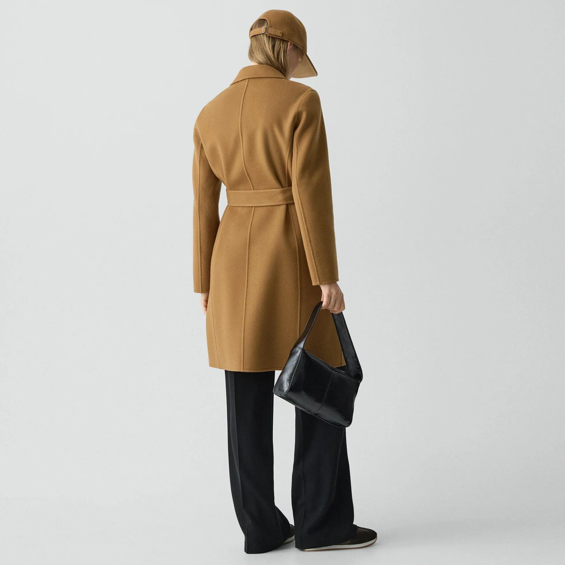 Belted Coat in Double-Face Wool-Cashmere