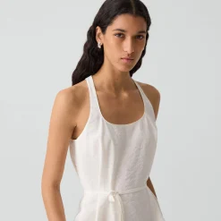 Belted Halter Top in Relaxed Silk