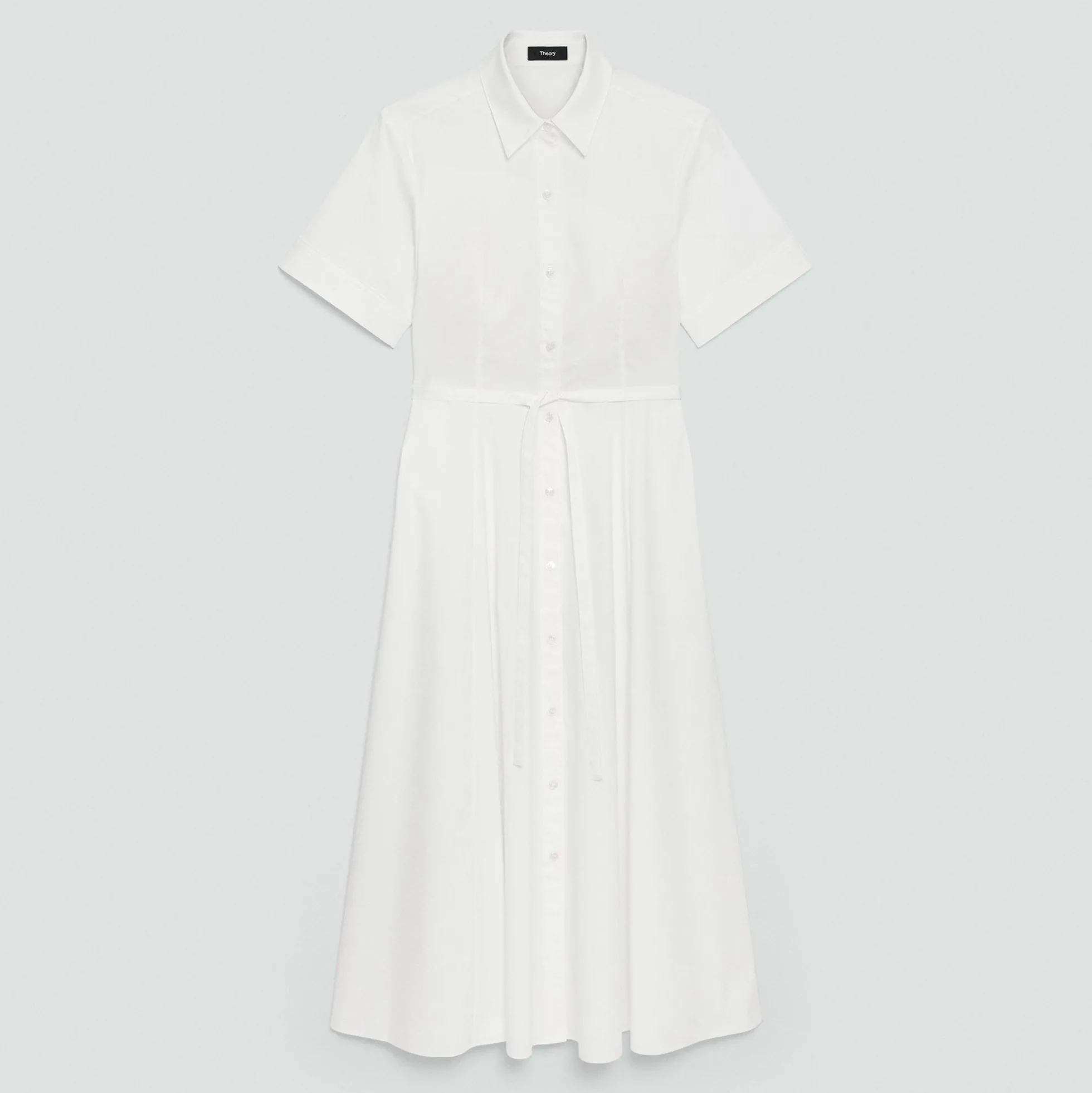 Belted Shirt Dress in Good Poplin