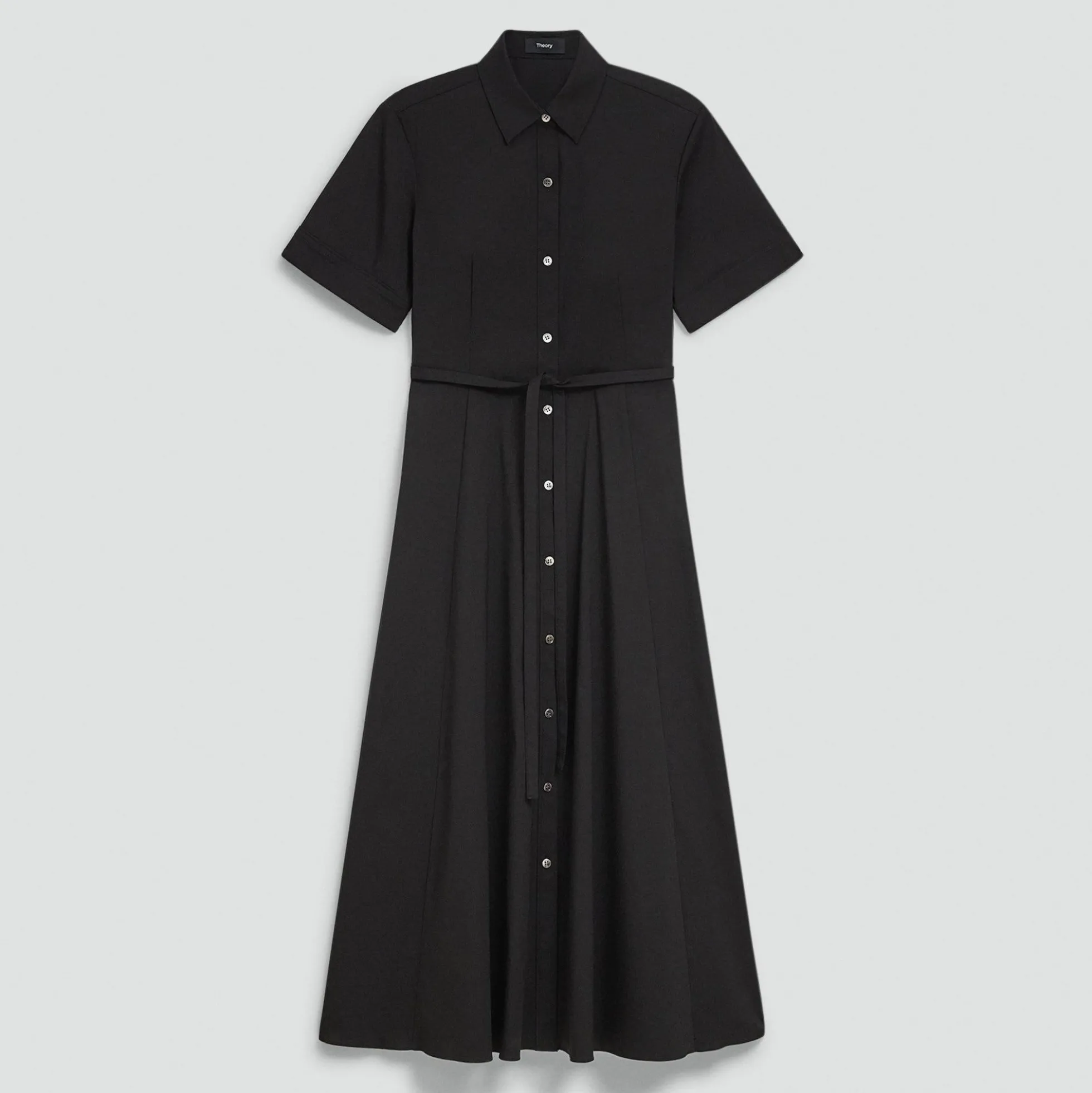 Belted Shirt Dress in Good Poplin