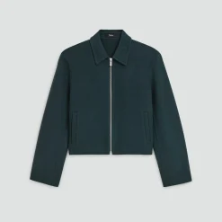 Blouson Jacket in Double-Face Wool-Cashmere