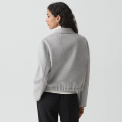 Blouson Jacket in Double-Face Wool-Cashmere