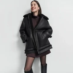 Blouson Sleeve Dress in Satin