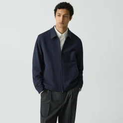 Blouson Zip Jacket in Precision Piqué
