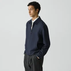 Blouson Zip Jacket in Precision Piqué