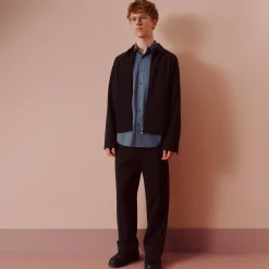 Blouson Zip Jacket in Precision Piqué