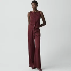 Boatneck Vest in Satin