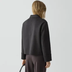 Boxy Cuff Jacket in Double-Face Wool-Cashmere
