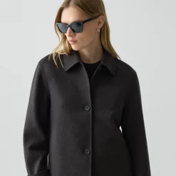 Boxy Cuff Jacket in Double-Face Wool-Cashmere
