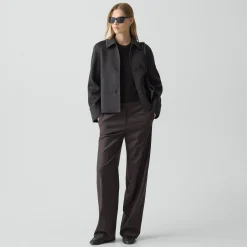Boxy Cuff Jacket in Double-Face Wool-Cashmere
