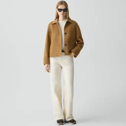 Boxy Cuff Jacket in Double-Face Wool-Cashmere