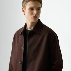 Boxy Jacket in Twill Blend