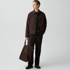 Boxy Jacket in Twill Blend