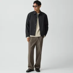 Boxy Jacket in Twill Blend