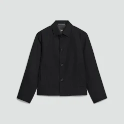 Boxy Jacket in Twill Blend