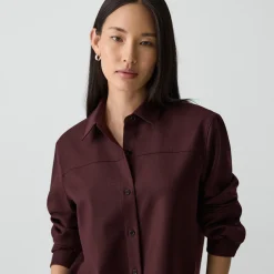 Boxy Shirt in Sleek Flannel