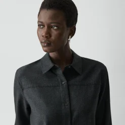 Boxy Shirt in Sleek Flannel