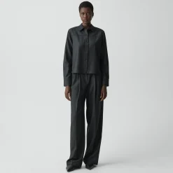 Boxy Shirt in Sleek Flannel