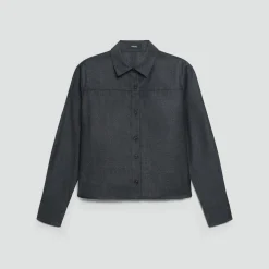 Boxy Shirt in Sleek Flannel