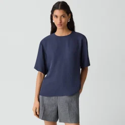 Boxy Tee in Washed Twill