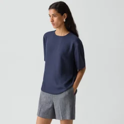 Boxy Tee in Washed Twill