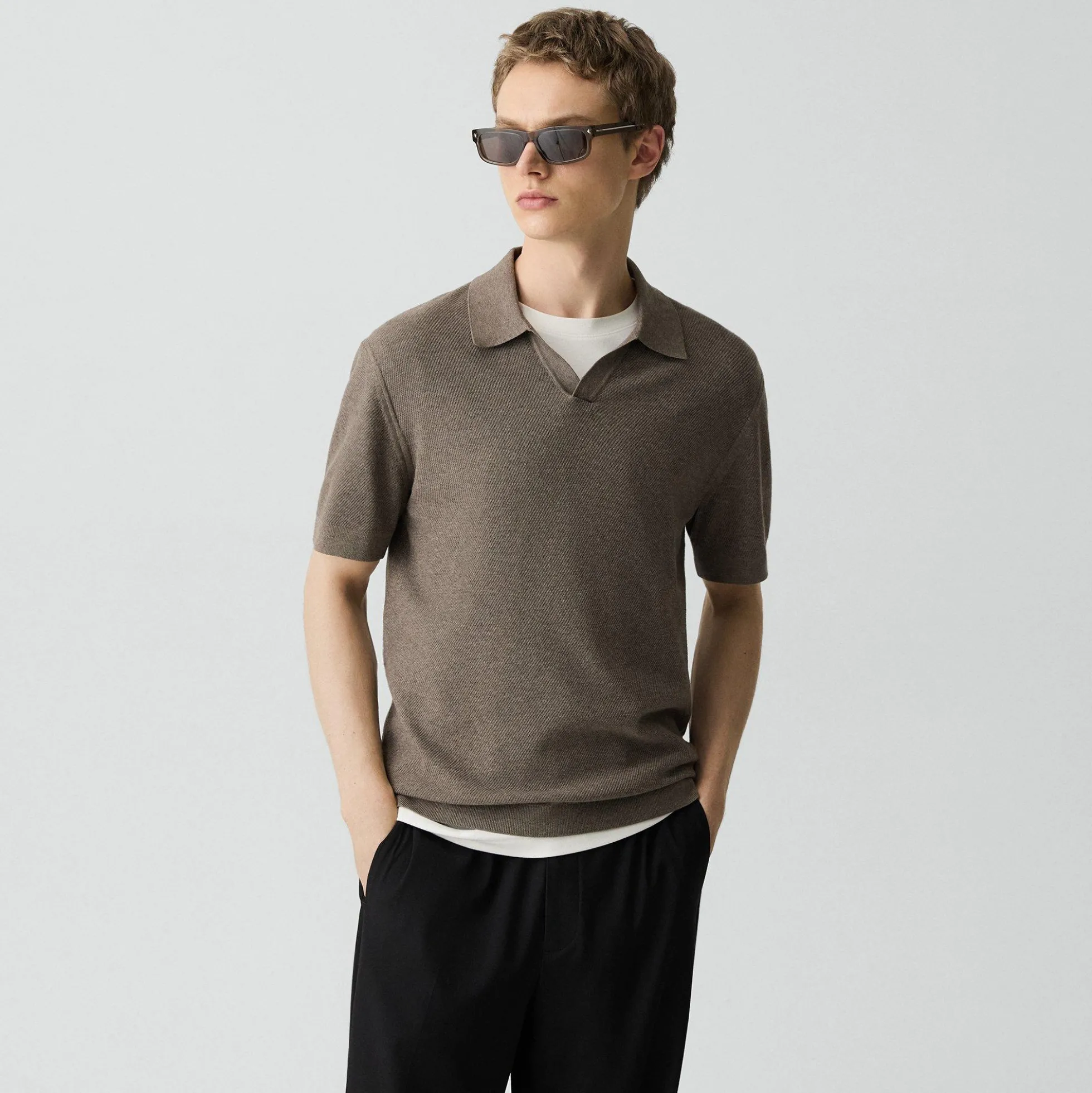 Brenan Polo Shirt in Light Bilen