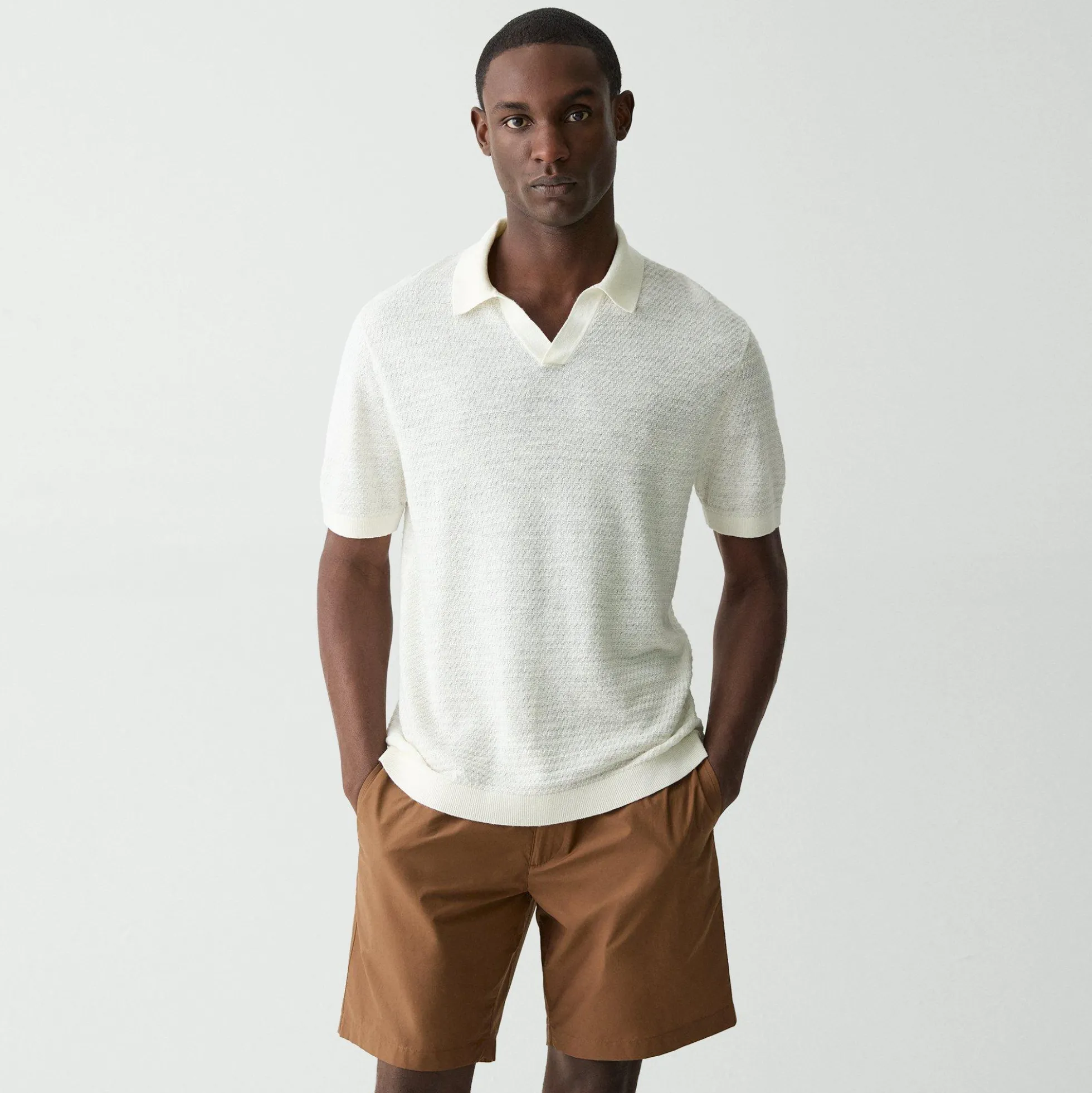 Brenan Polo Shirt in Pacific Linen