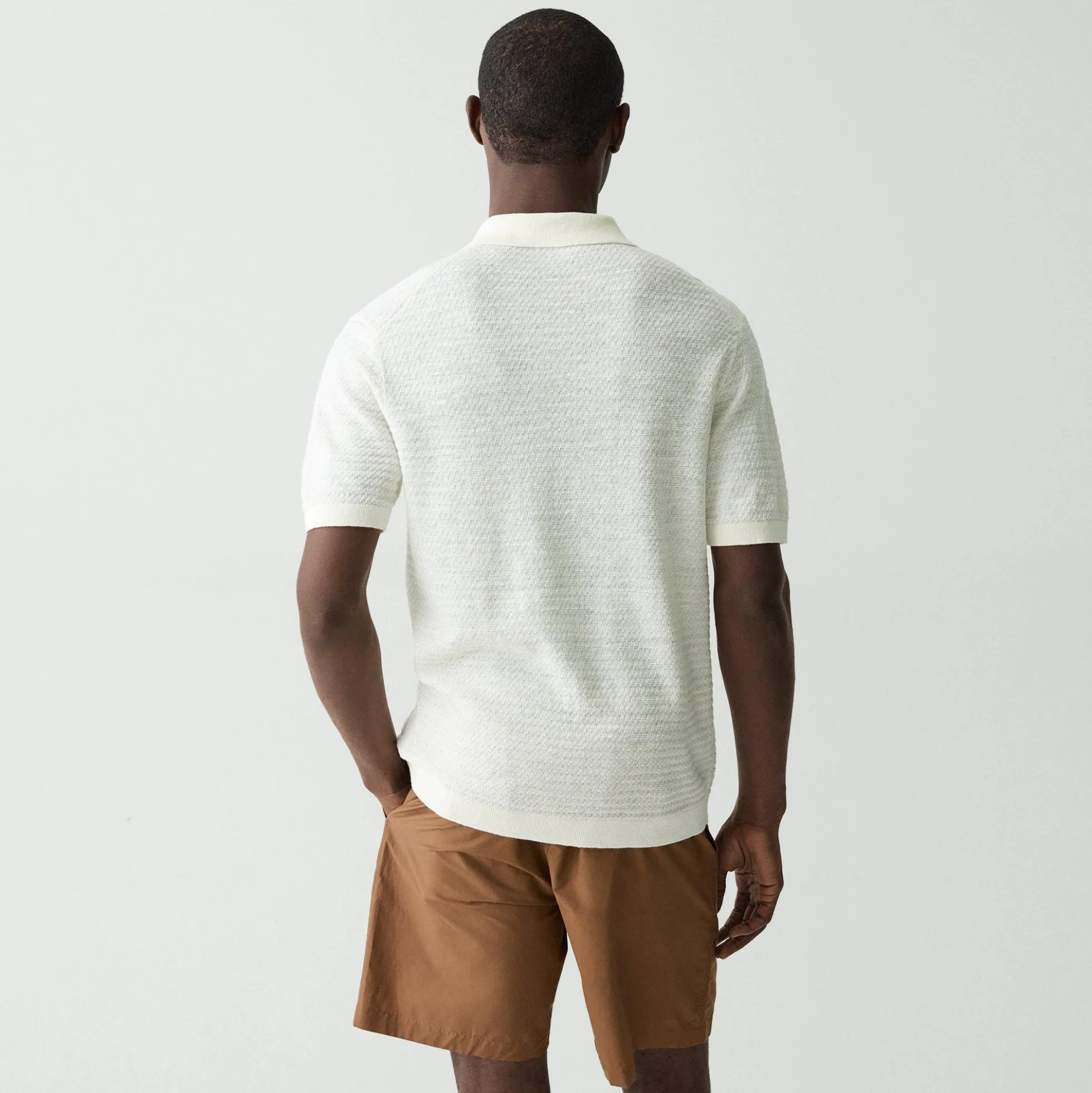 Brenan Polo Shirt in Pacific Linen