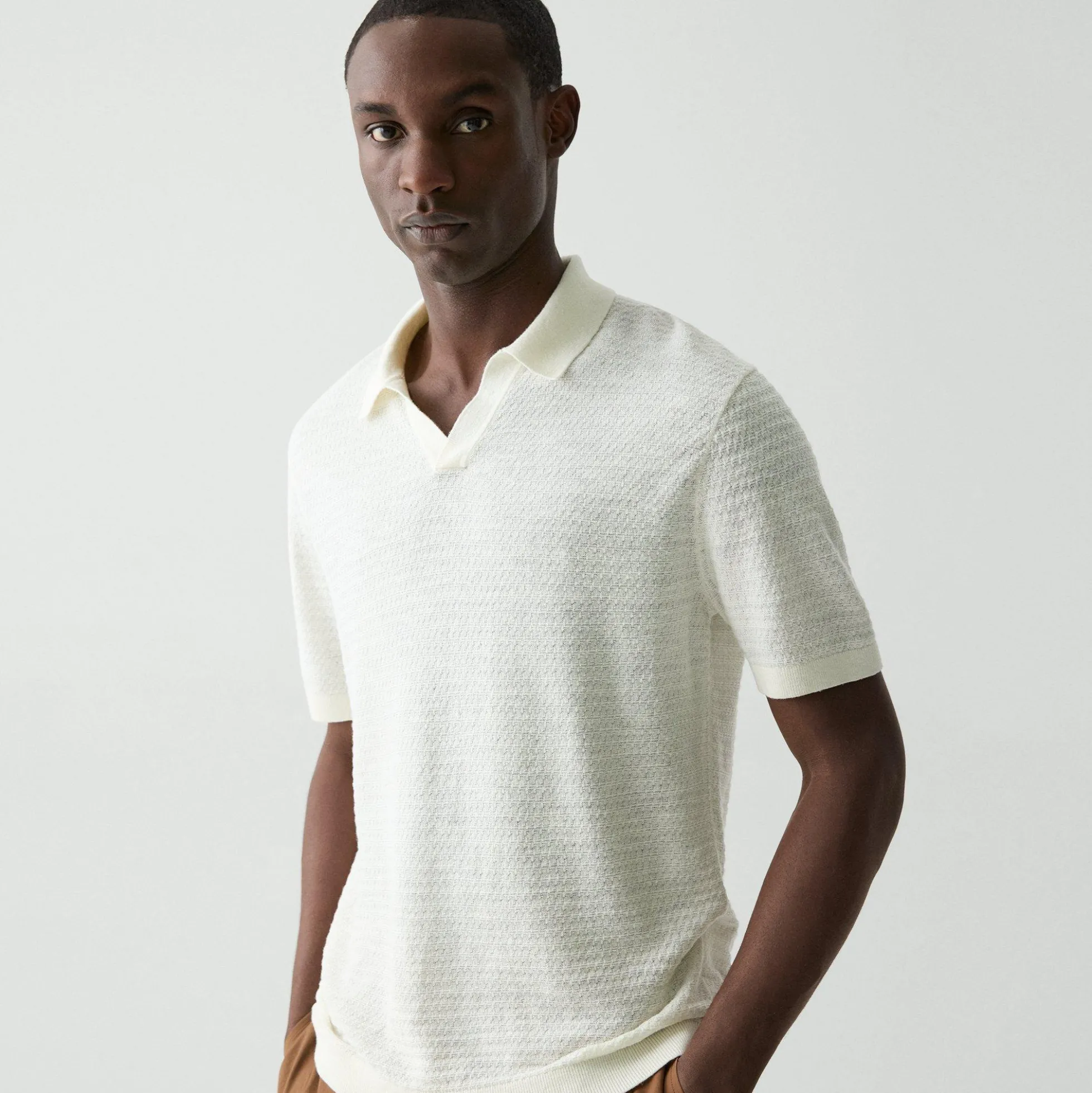 Brenan Polo Shirt in Pacific Linen