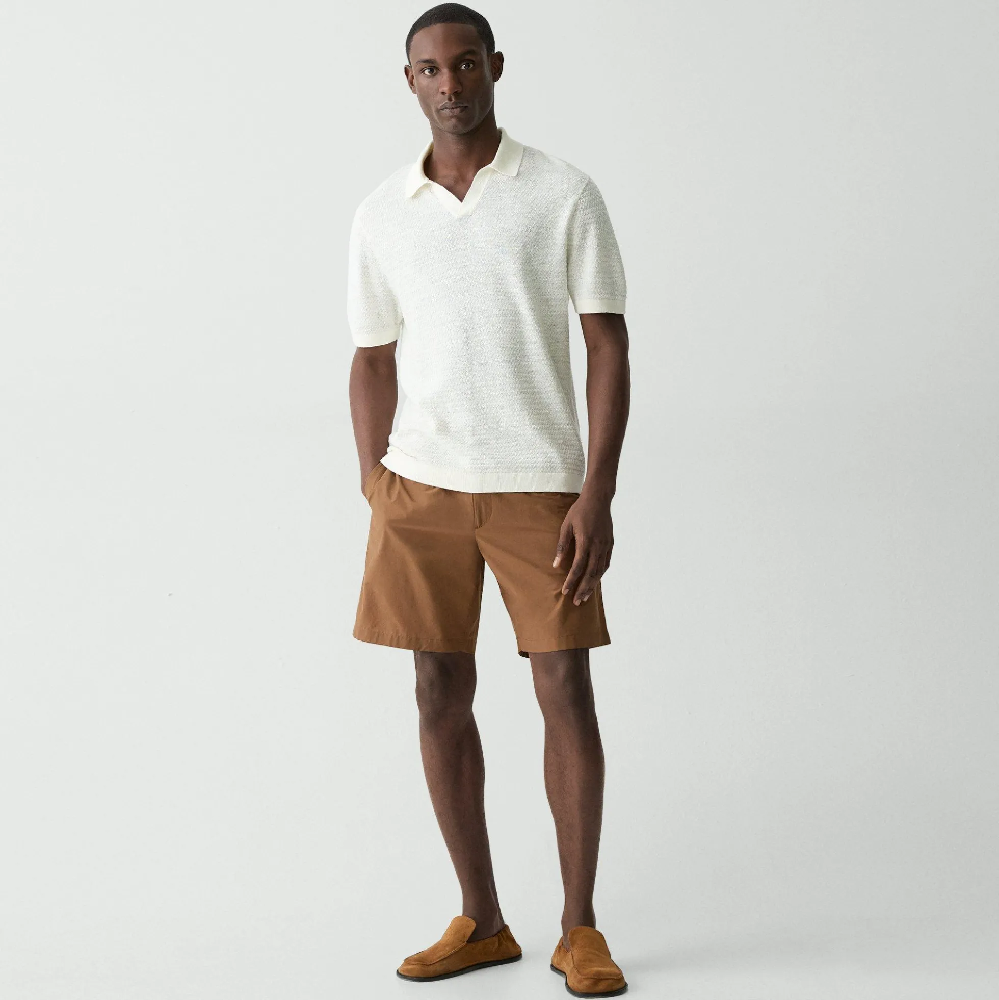 Brenan Polo Shirt in Pacific Linen