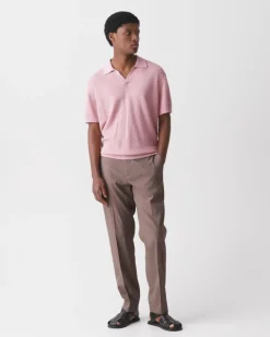 Brenan Polo Shirt in Pacific Linen
