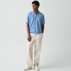 Brenan Polo Shirt in Pacific Linen