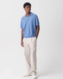 Brenan Polo Shirt in Pacific Linen