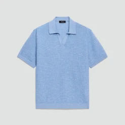 Brenan Polo Shirt in Pacific Linen