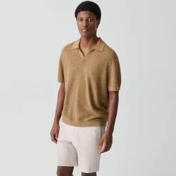 Brenan Polo Shirt in Pacific Linen