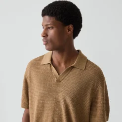 Brenan Polo Shirt in Pacific Linen