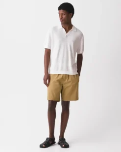 Brenan Polo Shirt in Pacific Linen