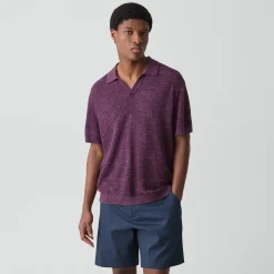 Brenan Polo Shirt in Pacific Linen