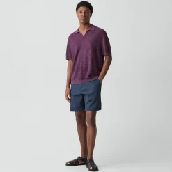 Brenan Polo Shirt in Pacific Linen