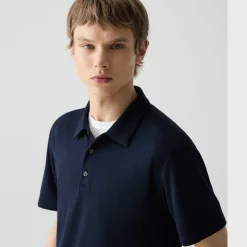 Bron Polo Shirt in Anemone Modal Jersey