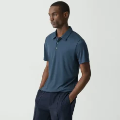 Bron Polo Shirt in Anemone Modal Jersey