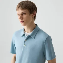 Bron Polo Shirt in Anemone Modal Jersey