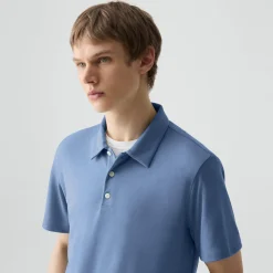 Bron Polo Shirt in Anemone Modal Jersey