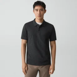 Bron Polo Shirt in Cosmos Slub Cotton
