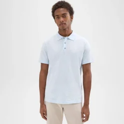 Bron Polo Shirt in Cosmos Slub Cotton