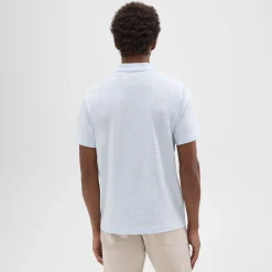 Bron Polo Shirt in Cosmos Slub Cotton